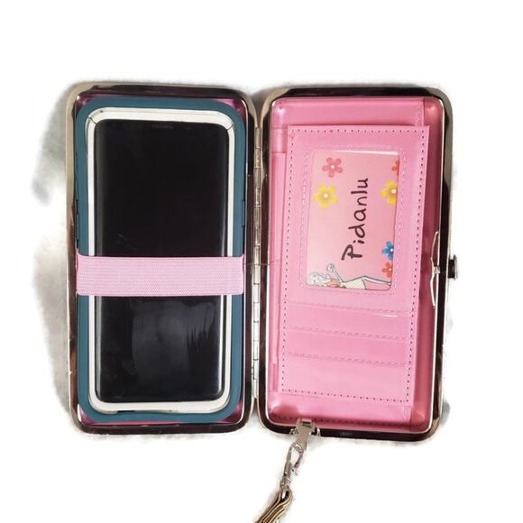 Cell Phone Card Money Holder Women's Wallet With Detachable Wrist Strap - Picture 6 of 12